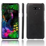 KSQ Crazy Horse PU Leather Coated PC Case for LG G8 ThinQ – Black