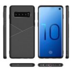 Litchi Texture Soft TPU Mobile Phone Cover for Samsung Galaxy S10e – Black