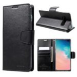 MERCURY GOOSPERY Sonata Diary Leather Wallet Mobile Casing for Samsung Galaxy S10 Plus – Black