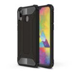 Armor Guard Plastic + TPU Hybrid Phone Cover for Samsung Galaxy M20 – Black