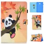 Patterned Leather Card Holder Tablet Flip Case for Samsung Galaxy Tab A 10.5 (2018) T590 T595 – Panda on the Tree