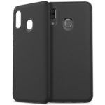 Jazz Series Twill Texture TPU Phone Case for Samsung Galaxy A40 – Black