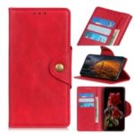 PU Leather Protection Phone Shell with Wallet Stand for Samsung Galaxy A30/A20 – Red