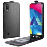 Crazy Horse [Vertical Flip] Leather Cover for Samsung Galaxy M10 – Black