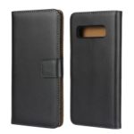 Genuine Split Leather Shell with Stand Wallet for Samsung Galaxy S10
