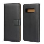 Genuine Split Leather Shell with Stand Wallet for Samsung Galaxy S10