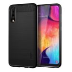 MOFI Carbon Fiber Texture Brushed TPU Case for Samsung Galaxy A50 – Black