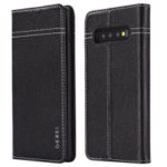 GEBEI Card Holder PU Leather Case with Stand for Samsung Galaxy S10 Plus – Black