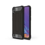 Heavy Duty Rugged Hybrid Phone Case (Plastic + TPU) for Samsung Galaxy A10 – Black
