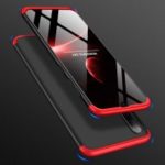 GKK Matte PC Mobile Phone Cover Detachable 3-Piece for Samsung Galaxy A50 – Black / Red