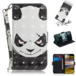 Pattern Printing PU Leather Stand Flip Cover for Sony Xperia 10 Plus – Angry Panda