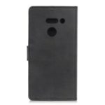 Matte PU Leather Case Stand Wallet Cover for LG G8 ThinQ – Black