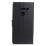 Litchi Skin Leather Wallet Case for LG G8 ThinQ – Black