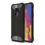 Heavy Duty Rugged Hybrid Phone Case (Plastic + TPU) for LG G8 ThinQ – Black