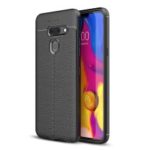 Litchi Skin Soft TPU Protective Case for LG G8 ThinQ – Black
