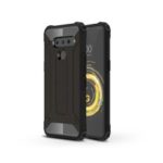 Heavy Duty Rugged Hybrid Phone Case (Plastic + TPU) for LG V50 ThinQ 5G – Black
