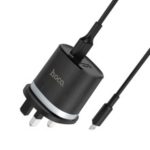 HOCO C46 Luster Power Dual Port USB Wall Charger + Micro USB Cable Charging Set – UK Plug