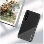 PINWUYO Honor Series PU Leather Coated TPU Cover for Huawei P30 – Black