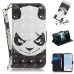 For Huawei P30 Pattern Printing PU Leather Wallet Mobile Case [Light Spot Decor] – Angry Panda