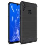 IMAK Carbon Fiber Texture Brushed Soft TPU Case with Airbag Buffering for Huawei Honor 10 Lite/ Huawei P Smart(2019)