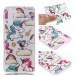 Soft Case for Huawei P30 Pro Pattern Printing TPU Back Cover – Cloud and Unicorns