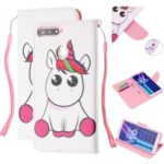Pattern Printing Wallet Leather Stand Case for Huawei Y6 (2018) – Unicorn