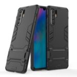 Plastic + TPU Hybrid Case with Kickstand for Huawei P30 Pro – Black