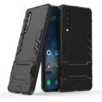 Plastic + TPU Hybrid Case with Kickstand for Huawei P30 – Black