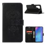 HAT PRINCE Imprinted Owl Wallet Leather Cover for Huawei P30 Pro – Black