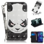 Pattern Printing Light Spot Decor Leather Wallet Stand Case for Huawei Y7 Pro (2019) – Panda Pattern