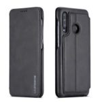 LC.IMEEKE Retro Style Leather Card Holder Case for Huawei P30 Lite – Black