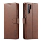 LC.IMEEKE Wallet Leather Stand Case for Huawei P30 Pro – Coffee