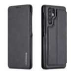LC.IMEEKE Retro Style Leather Card Holder Case for Huawei P30 Pro – Black