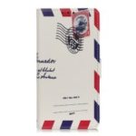 Pattern Printing Leather Wallet Case for Huawei Y6 Pro (2019) – Retro Postmark
