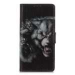 Pattern Printing PU Leather Cell Phone Case with Wallet for Huawei Y6 Pro (2019) – Fierce Wolf