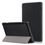 Tri-fold Stand Leather Case for Lenovo Tab M10 TB-X605F – Black
