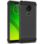 IMAK Vega Carbon Fiber Pattern Brushed TPU Case Shell for Motorola Moto G7 Power (EU Version)