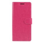 Crazy Horse Leather Stand Case with Card Slot for Motorola Moto G7 Power (EU Version) – Rose