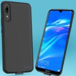 6500mAh External Battery Backup Charger Case for Huawei Enjoy 9 / Y7 Pro (2019) – Black