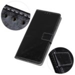 Crazy Horse Vintage Leather Wallet Phone Case for Xiaomi Mi 9 – Black