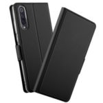 Auto-absorbed Leather Stand Case with Card Slot for Xiaomi Mi 9 – Black