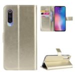 Crazy Horse Leather Wallet Case for Xiaomi Mi 9 SE – Gold