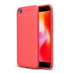 Litchi Skin Soft TPU Protective Case for Xiaomi Redmi Go – Red