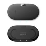 QX910 Qi Wireless Fast Charger [Dual Positions] Support FOD Function for iPhone Samsung Etc. – Black