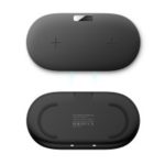 QX910 Qi Wireless Fast Charger [Dual Positions] Support FOD Function for iPhone Samsung Etc. – Black