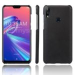 KSQ Crazy Horse PU Leather Coated Plastic Case for Asus Zenfone Max Pro (M2) ZB631KL – Black