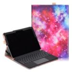 Pattern Printing PU Leather Smart Case Standing Cover for Microsoft Surface Go – Galaxy
