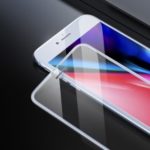 BASEUS Cellular Dust Prevention/Anti-blue-ray Full Covering Tempered Glass Screen Protector for iPhone 8 Plus / 7 Plus / 6s Plus / 6 Plus – White