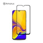 AMORUS Full Glue Silk Printing Tempered Glass Full Screen Protector for Samsung Galaxy A50