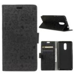 Cartoon Graffiti Wallet Stand PU Leather Mobile Shell for OnePlus 7 – Black